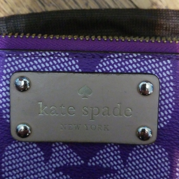 Kate Spade purple zip wallet - Picture 2 of 4